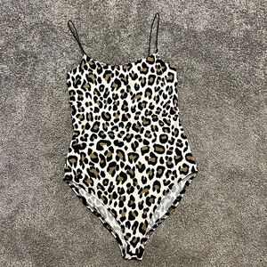 Leopard Bodysuit with Snaps - Women’s S